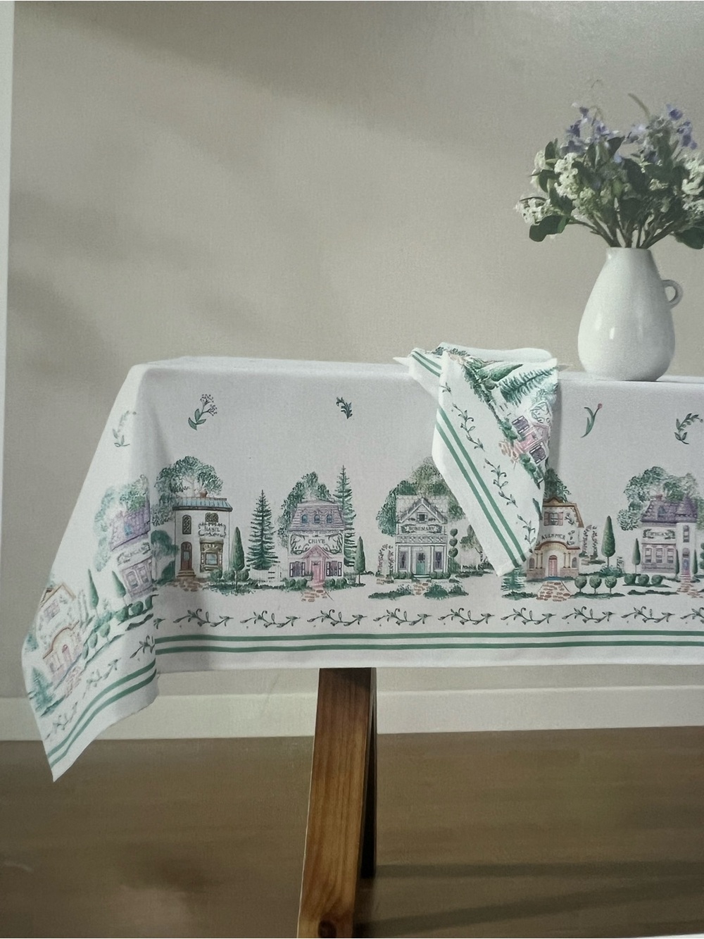 Lenox Spice Village Tablecloth 52x52